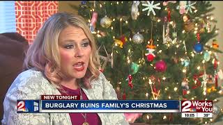 Burglar breaks into South Tulsa apartment threatens to ruin familys Christmas [upl. by Kohn296]