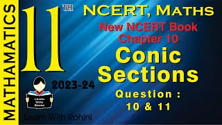 Conic Section Chapter 10  Question 10 amp 11  NCERT  Maths  Tamil  class 11 [upl. by Ahsihat]