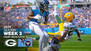 Green Bay Packers Vs Tennessee Titans Game Highlights  NFL 2024 Week 3 [upl. by Berl]