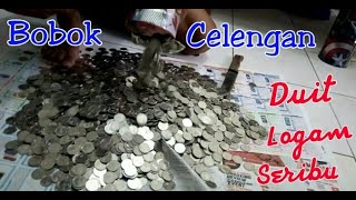 Bobok Celengan 3 Kaleng Uang Logam 1000 [upl. by Eilojne795]