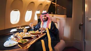 Inside Mohammed Bin Salmans 15 Billion Private Jet [upl. by Boot743]