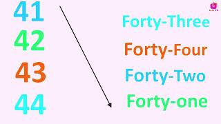 41 to 60 Number and spelling learning  jodka forty one to sixty [upl. by Akerehs232]