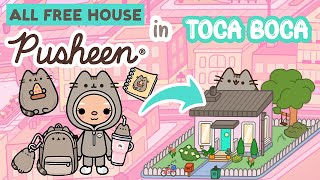 NEW Update PUSHEEN All FREE Small HOUSE FREE GIFTS Cute Cat Kawaii TOCA BOCA WORLD House Home Ideas [upl. by Otsirc]