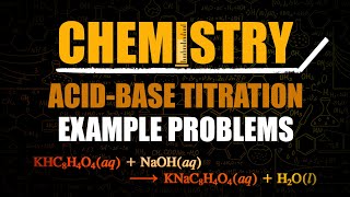 AcidBase Titration Example Problems [upl. by Garap]