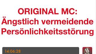 PSYCHOTHERAPIE AUSBILDUNG  Original MCÄngstlich vermeidende Persönlichkeitsstörung [upl. by Ardenia]