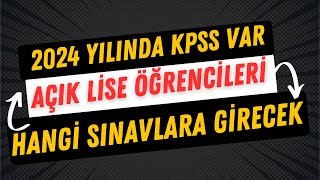 Açık Lise Öğrencilerinin 2024 Yılında Girecekleri Sınavlar [upl. by Carlock]