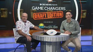 Dolphins have high hopes for picks in 2024 NFL Draft Heat and Panthers in playoffs  Game Changers [upl. by Lahcear]