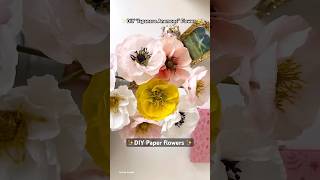 How to make Japanese Anemone flowers  DIY paper flower [upl. by Crissie621]