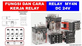 Cara Kerja Relay dan Fungsi MY4N DC24V  Part 1 [upl. by Jeunesse]