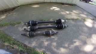 6 Cobra Axles Vs Stock Honda 300 axles [upl. by Imis]