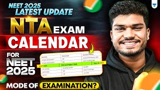 NEET 2025 Exam Calendar OUT NEET 2025 Mode of Exam amp Latest Major Updates  Jonathan Sir [upl. by Janice]