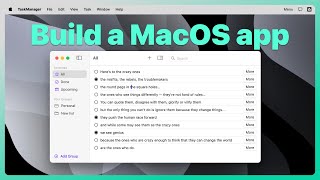 How to build a macOS app for beginners 2023 Swift SwiftUI Xcode 15  mac development course [upl. by Naujed]