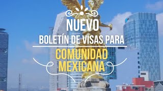 Nuevo boletín de visas para comunidad mexicana [upl. by Caitlin]