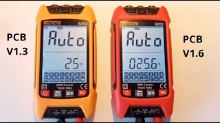 Aneng SZ02 V13 amp V16 multimeter raw test and comparison XTV2 FS2202 ZL122 V13 bad design❗ [upl. by Llevad]