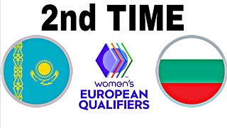 Kazakhstan 01 Bulgaria  Womens European Qualifiers  FULL MATCH [upl. by Nalced300]