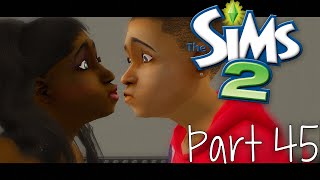 Lets Play The Sims 2  Part 45  First Kiss [upl. by Dirfliw91]