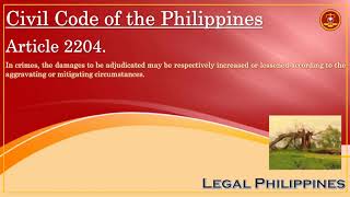 Civil Code of the Philippines Article 2204 [upl. by Zurciram]