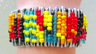 DIY Safety Pin Bracelet [upl. by Eelyab520]