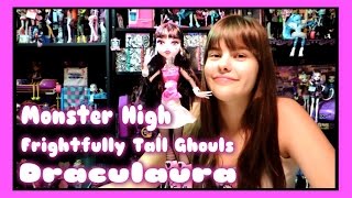 Monster High Frightfully Tall Ghouls Draculaura Review  WookieWarrior23 [upl. by Blaze]