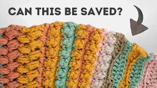 Fix Your Crochet Blanket Easy Border Solution for Uneven Edges [upl. by Eelyam582]