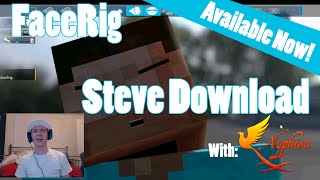 Minecraft Steve for FaceRig PLUS DOWNLOAD [upl. by Deborath508]