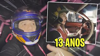 A MINA DE 13 ANOS PILOTANDO DRIFT E EU FUI [upl. by Eivets]