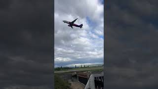 Takeoff of an AIRBUS A320200 at BASEL MULHOUSE FRIBORG airportBSLBNX✈️ [upl. by Ahseetal116]