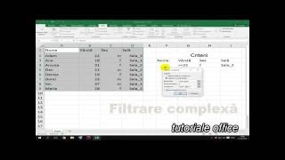 Filtrere și filtrare complexă în Excel [upl. by Seif]