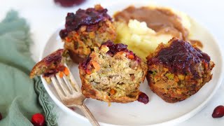 Sweet and Savory Turkey Meatloaf Muffins Recipe [upl. by Blackstock]