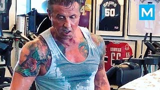 Sylvester Stallone Workouts for Creed amp Rambo  Muscle Madness [upl. by Eram355]