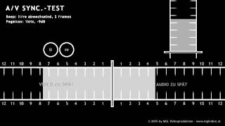 Universal AV Sync Test HDTV 25 1080i [upl. by Gussy]