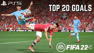 FIFA 22  TOP 20 GOALS 1  4K [upl. by Catt]