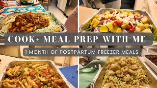 Cook With Me 1 Month of Freezer Meals Postpartum Meal Prep amp Freezer Dump Meals [upl. by Ednarb]