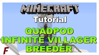 ✅ NEW Minecraft Quadpod Infinite Villager Breeder Tutorial 112 1121 amp 1122 [upl. by Anneis]