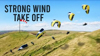 Paragliding Control Strong Wind Preparation amp Take Off Basic Tips [upl. by Ignatia]