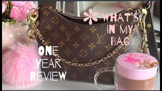 ONE YEAR REVIEW ON MY LOUIS VUITTON BOULOGNE BAG 2023  YOSHEA LUX [upl. by Chrisse]