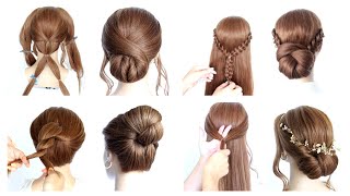 😍 7 EASY DIY Elegant Hairstyles Compilation 😍 Hairstyle Transformations [upl. by Eenwahs]