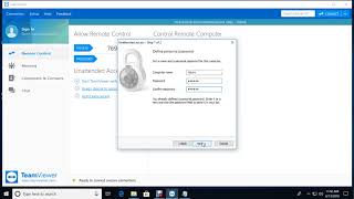 How to setup unattended access in TeamViewer [upl. by Anihsit]