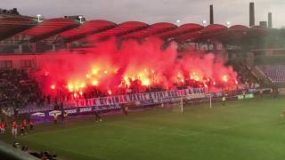 Újpest  FTC  szurkolás  20180331 [upl. by Nniuqal]