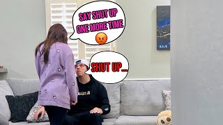 Telling My Pregnant Fiancée To Shut Up To See How She Reacts  Anxiety Couple [upl. by Atinaujnas34]