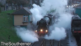 60103 quotFlying Scotsmanquot leaves the Swanage Railway 08112022 [upl. by Ranie186]