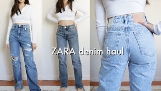 trying on 8 pairs of ZARA jeans dupes for my favorite Levis [upl. by Roselyn617]