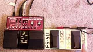 BOSS RC30 Using Foot Switches [upl. by Kirsch]