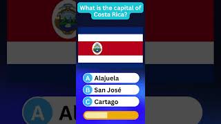 What is the capital of Costa Rica CountryQuiz capitalcity [upl. by Anoo]