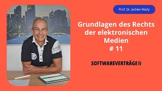 Recht der elektronischen Medien  Vorlesung 11  Softwareverträge II [upl. by Lynch]