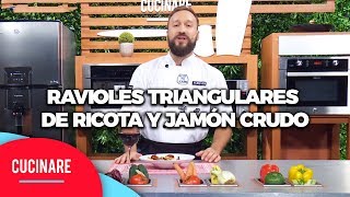 Cucinare TV  quotRavioles triangulares de ricota y jamónquot [upl. by Carnahan201]