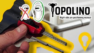 Topolino  Lockpicking Dimple Locks  Right side position of the Pins [upl. by Bracci]