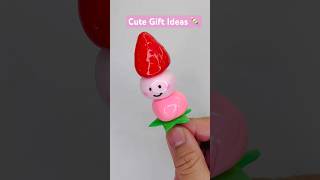 Cute Gift Ideas  Clay Mochi Tanghulu 🍡😋❤️ shorts clay DIY [upl. by Casimir849]