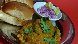 Pav Bhaji  Indian Vegetarian Street Food Recipe [upl. by Karry]