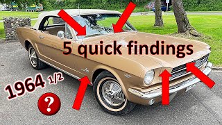 How to identify a REAL 1964 12 Mustang from the outside  Stop being fooled [upl. by Simonne]